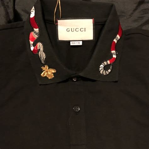 gucci camp collar shirt|gucci polo snake collar.